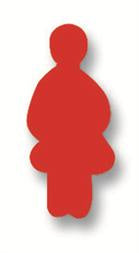 Plakfiguur - Moeder 400st assorti