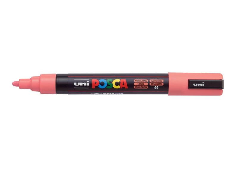 Verfstift Posca medium punt 1.8 - 2.5 mm. koraalroze