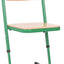 Len stoel met instelbare hoogte - maat 3-6 groen