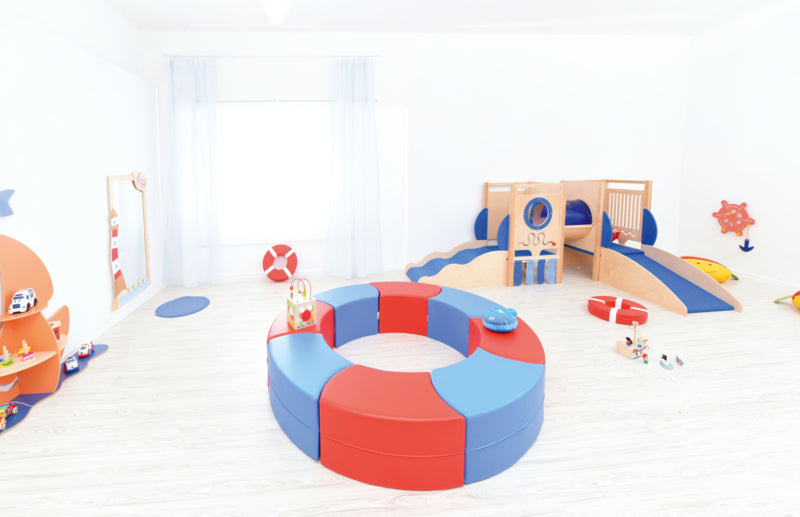 Juna slang zitje 77x35x45cm - Blauw