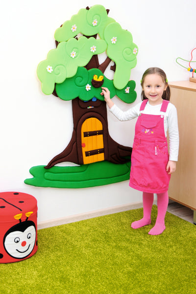 Muur decoratie appelboom 130x80cm - 4 Seizoenen