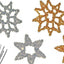 Chenilledraad 50 cm. metallic goud of zilver 100 stuks