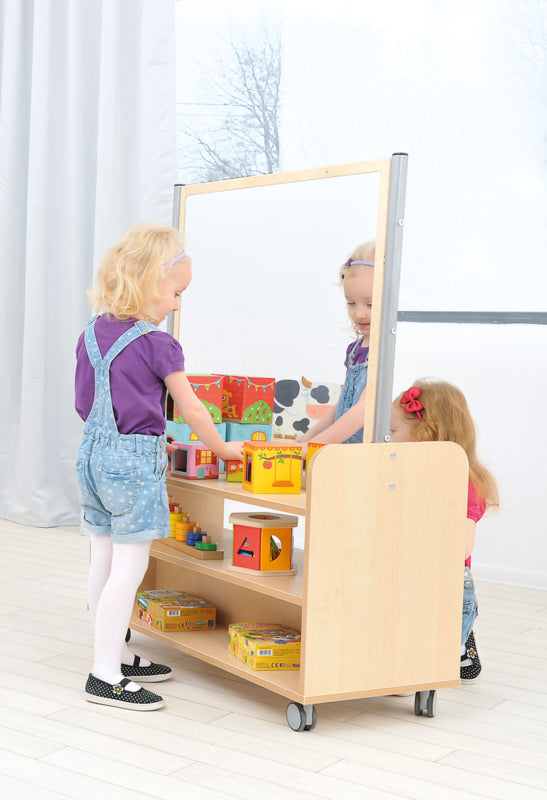 Opzet spiegel paneel voor flexibele kast Flexi