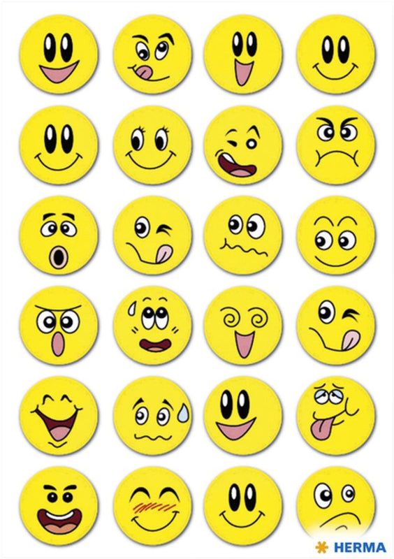 Etiket Herma smiley met wiebeleffect