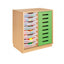 Kast met 8 bakken en schuifdeur