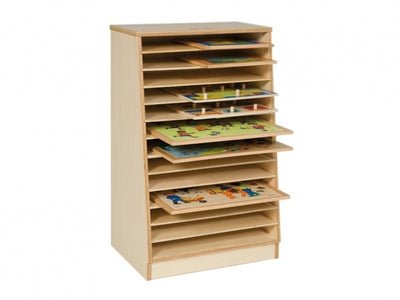 Puzzelkast voor 14 puzzels 40 x 40 cm.