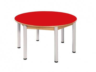 Tafel rond 120 cm. verstelbaar