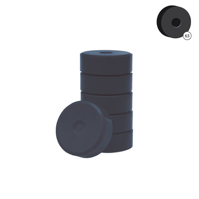 Colorall verfblokken Ã˜ 5,5 cm 6 dlg - Zwart