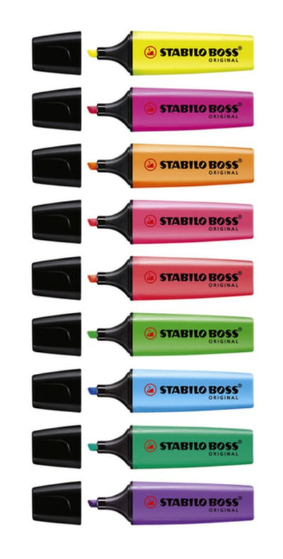 Markeerstift STABILO Boss Original 70/4 blister Ã 4 kleuren