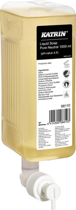 6x Handzeep Katrin 88110 1000ml neutraalzeep