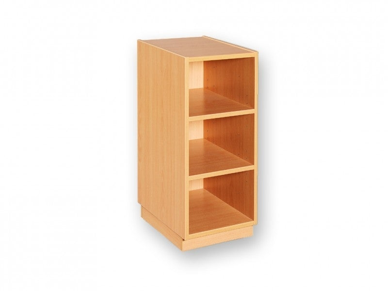 Open kast met 2 planken