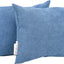 Rechthoekige kussens, blauw, 2 stuks