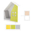 Quadro huiskast 130x60x173,5cm - Esdoorn/wit