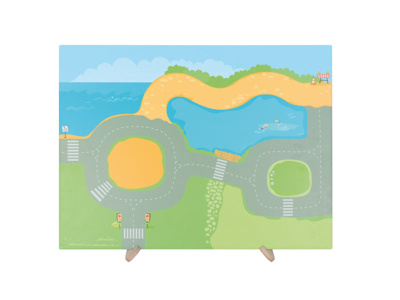 Mega magneetbord de stad