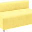 Flexi brede bank, zithoogte 35 cm, geel