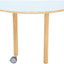 Halfrond Flexi tafelblad 120x60cm blauw los