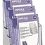 Folderhouder OPUS 2 4vaks A5 transparant