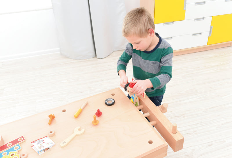 Quadro werkbank met bankschroef