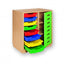 Kast met 8 bakken en deur