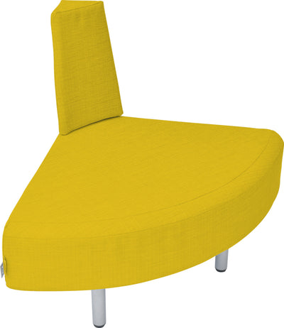 Externe bank, brandvertragend 1, mosterd