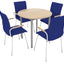 Koffietafel Expo diam. 80 cm esdoorn