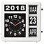 Wandklok Perel Flipover 31cm zwart/wit