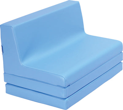 Vouwbare bank afm. 48 x 80 x 49 cm - Blauw