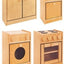 Keuken dubbel element Cats-educatief met 2 wasbakken