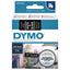 Labeltape Dymo 53721 D1 721010 24mmx7m wit op zwart