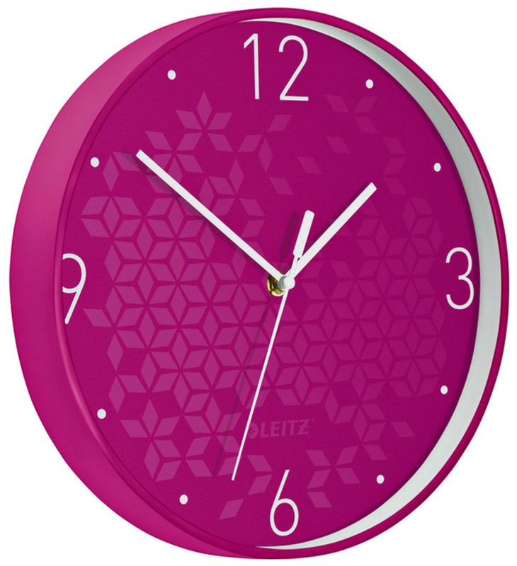 Wandklok Leitz WOW Ã˜29cm roze
