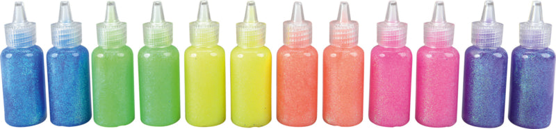 Gel glitter 20 gram, 6 kleuren