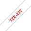 Labeltape Brother P-touch TZE-232 12mm rood op wit