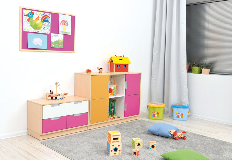 Prikbord 60 x 90 cm - roze