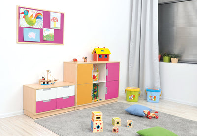 Prikbord 60 x 90 cm - roze