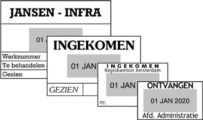 Woord-datumstempel Colop 2160 +bon 24x41