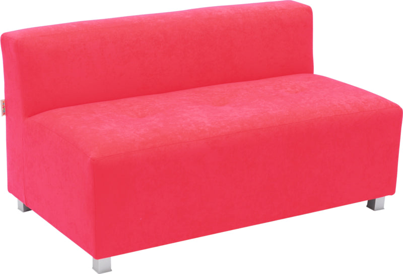Flexi brede bank, zithoogte 35 cm, rood