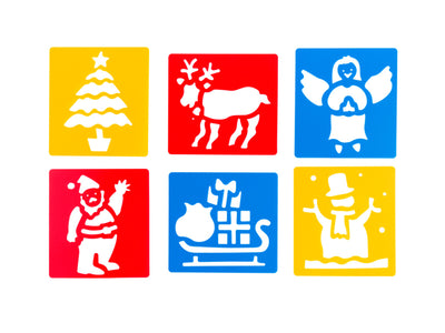 Sjablonen 14 x 15 cm. Kerst