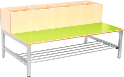 Flexi combibank 4, zithoogte 35 cm., groen