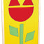 Afscheidingsscherm hoog - tulp/zon