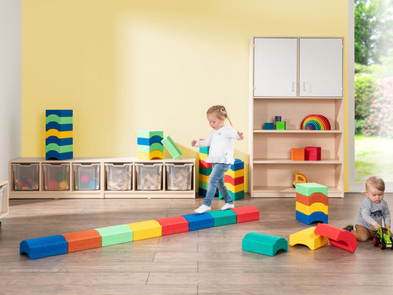 Bouwstenen gebogen, multifunctioneel 9 dlg.