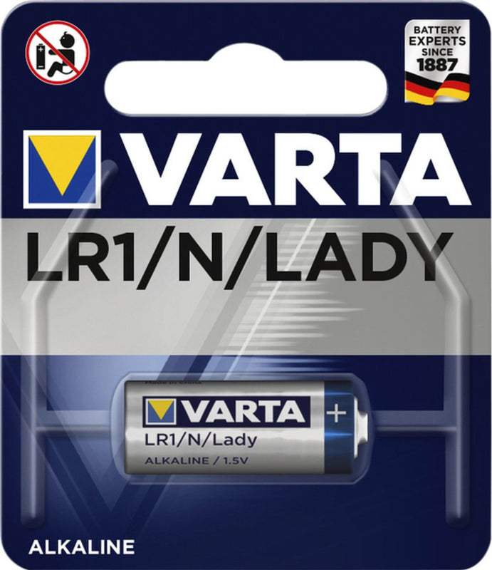 Batterij Varta LR1 alkaline blister Ã 1stuk