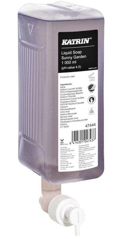 6x Handzeep Katrin 47444 1000ml Sunny Garden