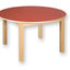 beukenhouten Tafel rond 100 cm. 46-76cm