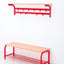 Garderobebank - rood