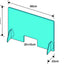 HygiÃ«nescherm Exacompta staand met opening 58x95cm transparant