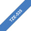 Labeltape Brother P-touch TZE-535 12mm wit op blauw