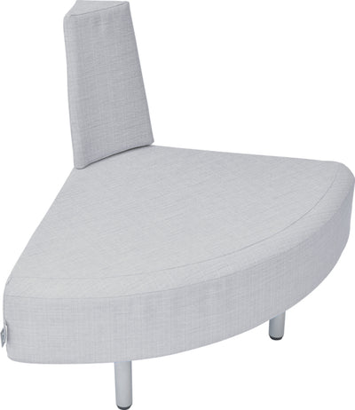 Externe bank, brandvertragend 2, lichtgrijs