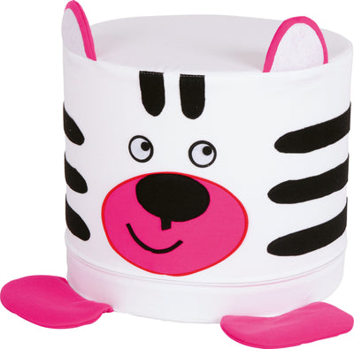 Foam dieren poef 30x35cm - Zebra