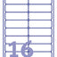 Etiket Avery L7562-25 99.1x33.9mm transparant 400stuks