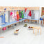 Flexi garderobe 4, zithoogte 35 cm - lichtblauw